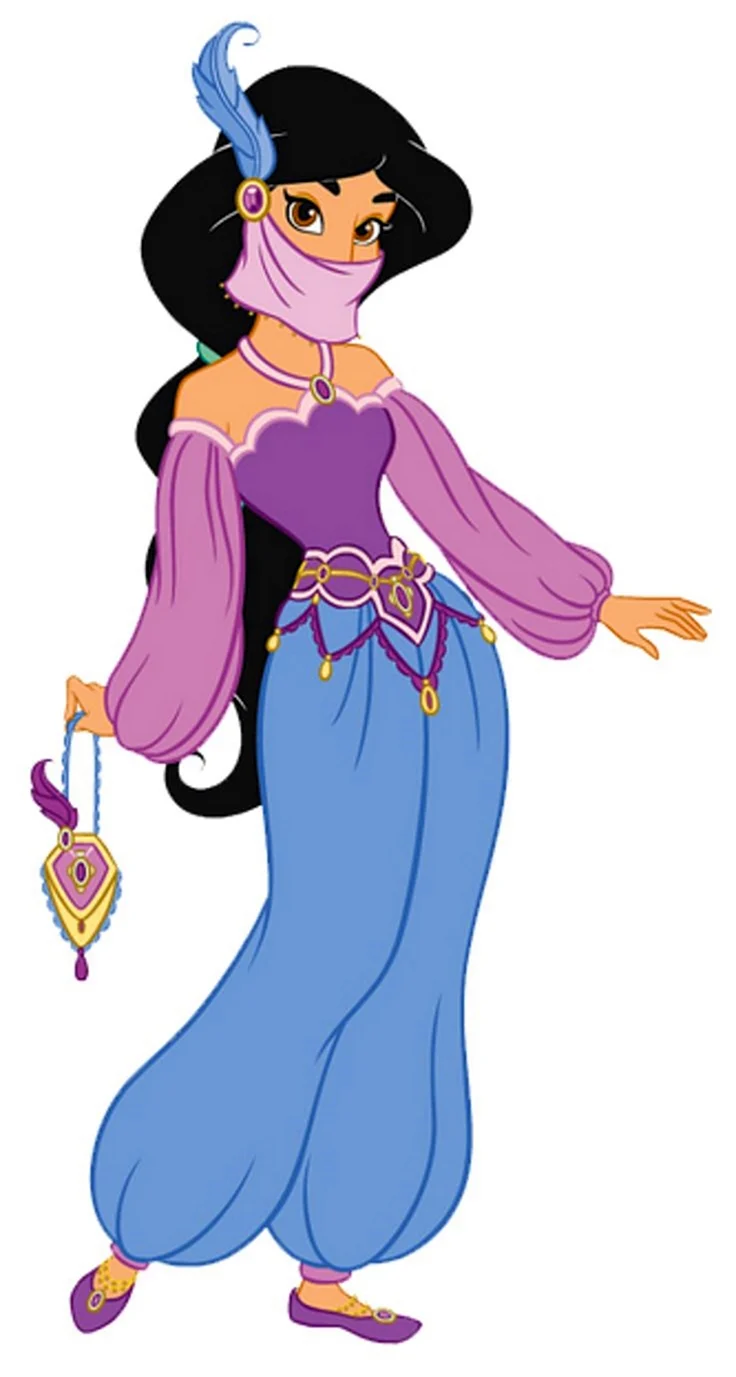 Принцесса Жасмин из Алладина. Картинка из мультфильма
