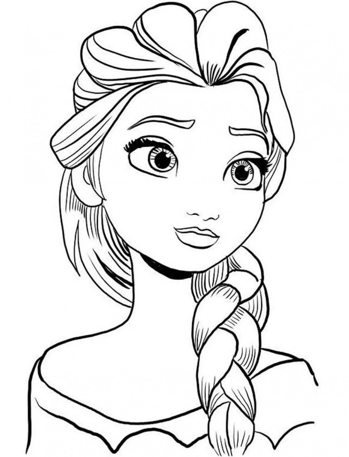 Принцессы Elsa raskraska