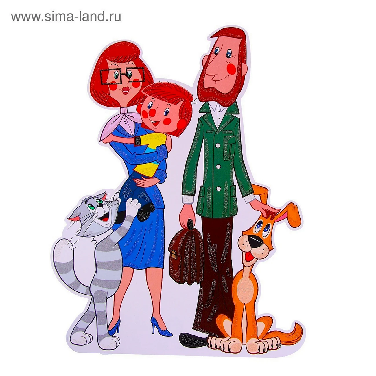 Простоквашино семья дяди Федора. Картинка из мультфильма