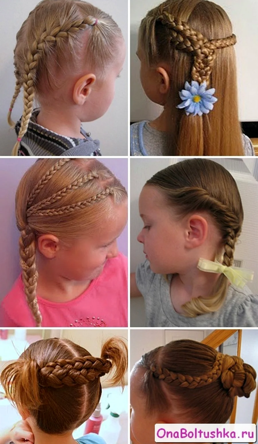 Простые причёски для девочек в садик. Красивая картинка