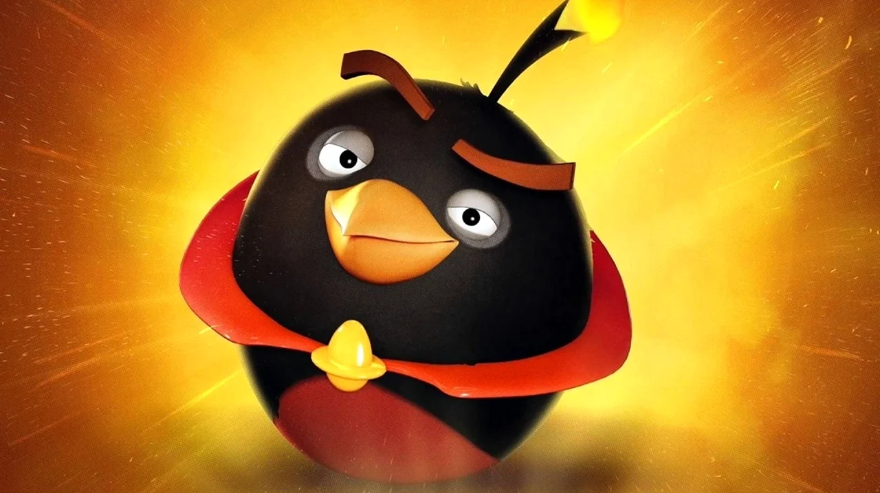 Птица бомба Angry Birds. Картинка из мультфильма