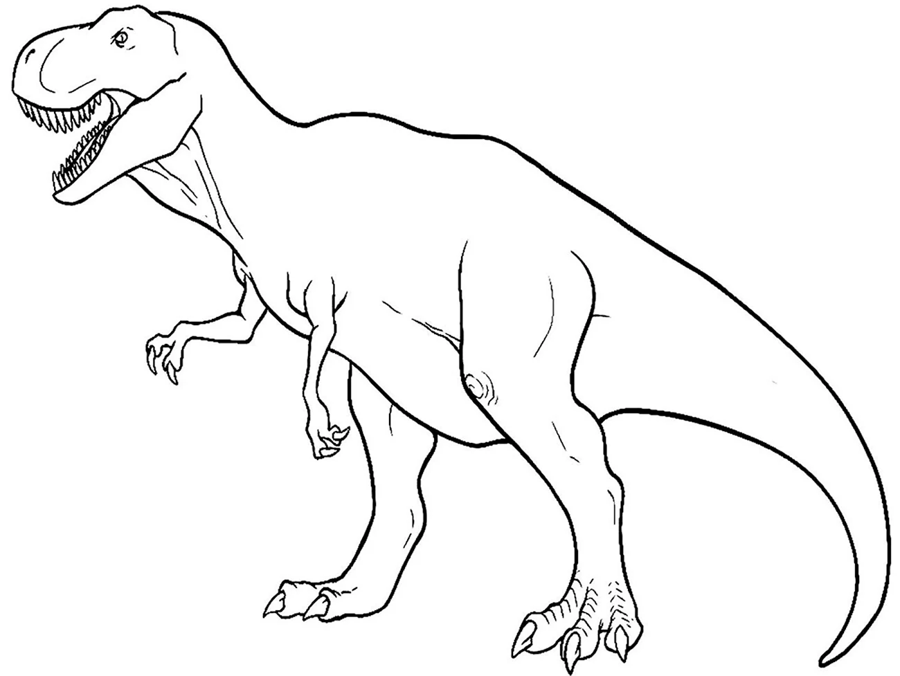 Раскраска динозавры Аллозавр. Для срисовки