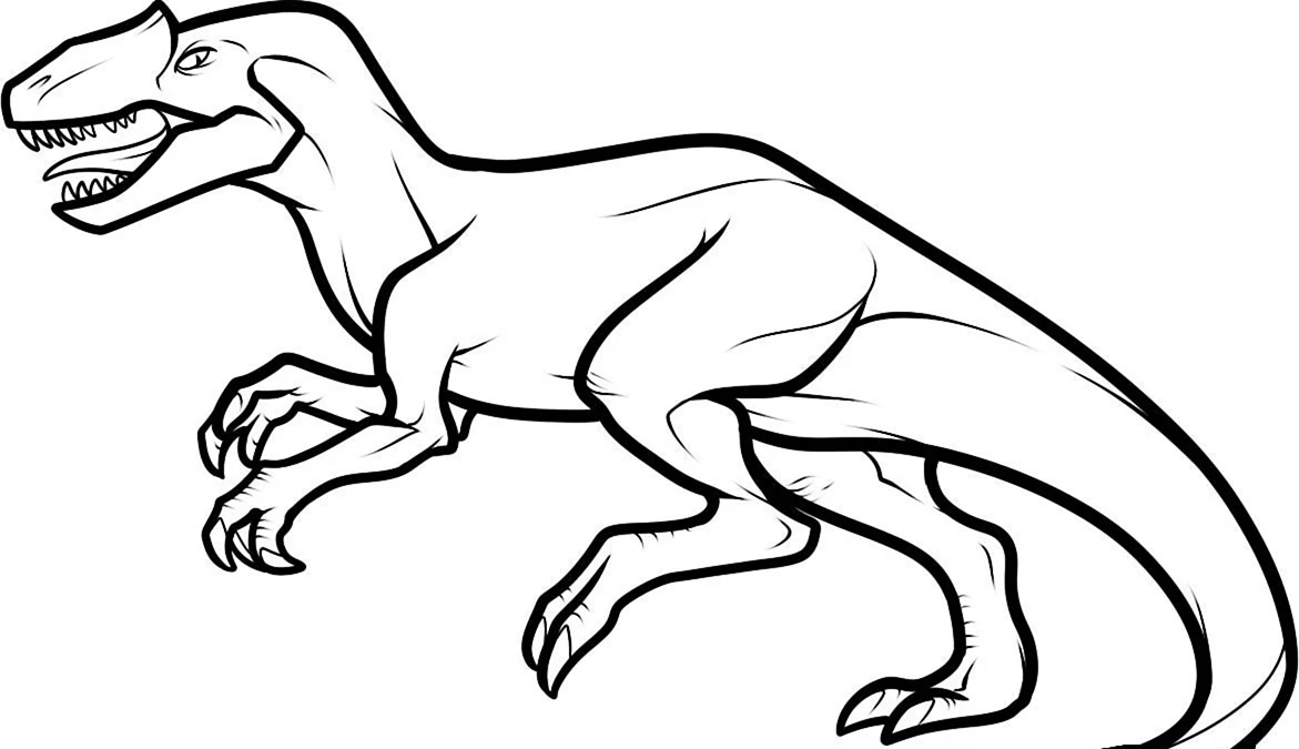 Раскраска динозавры Полозавр. Для срисовки