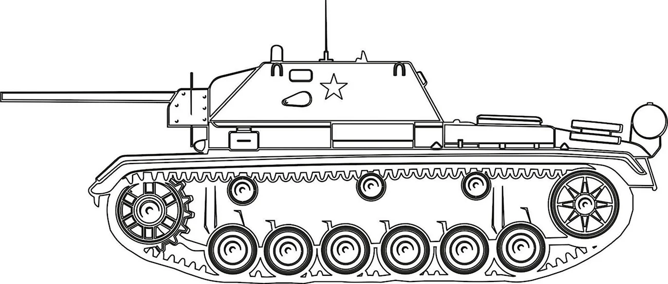 Раскраска танк т 34. Своими руками