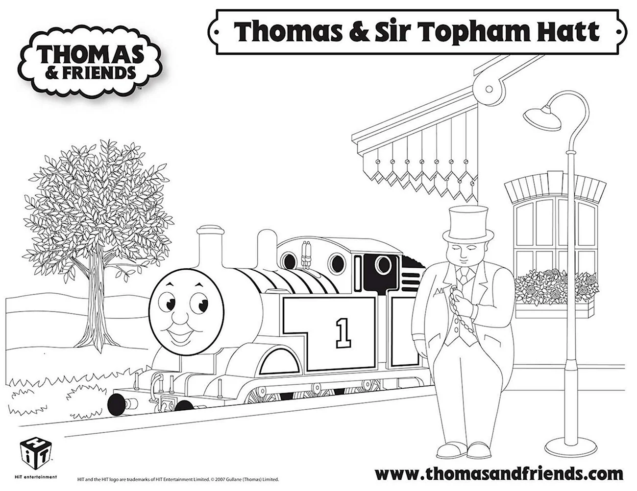 Раскраска Томас и его друзья Тоби. Прикольная картинка