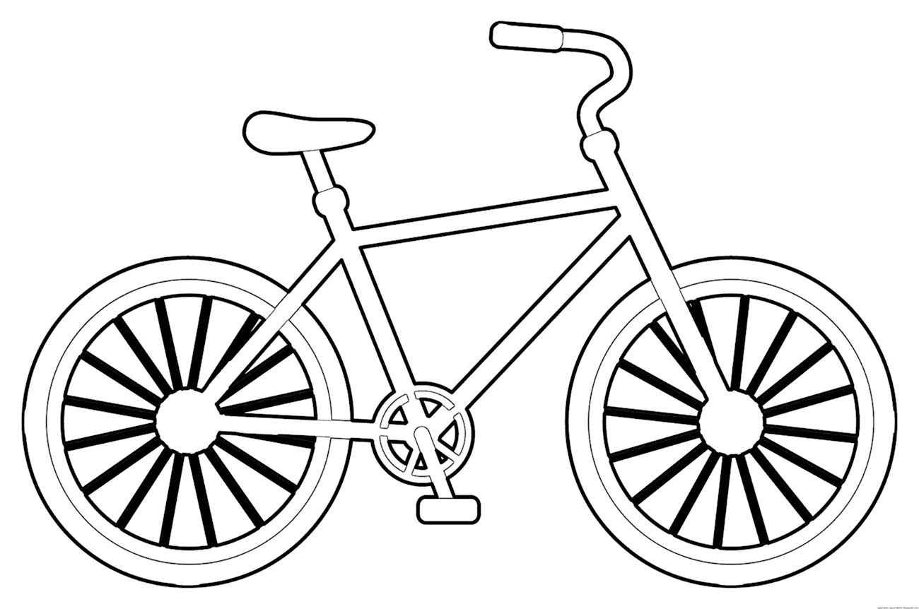 Раскраска велосипед бмх. Для срисовки