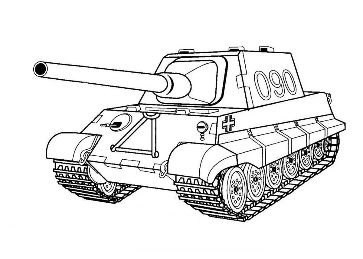 Раскраски танков World of Tanks т34. Картинка