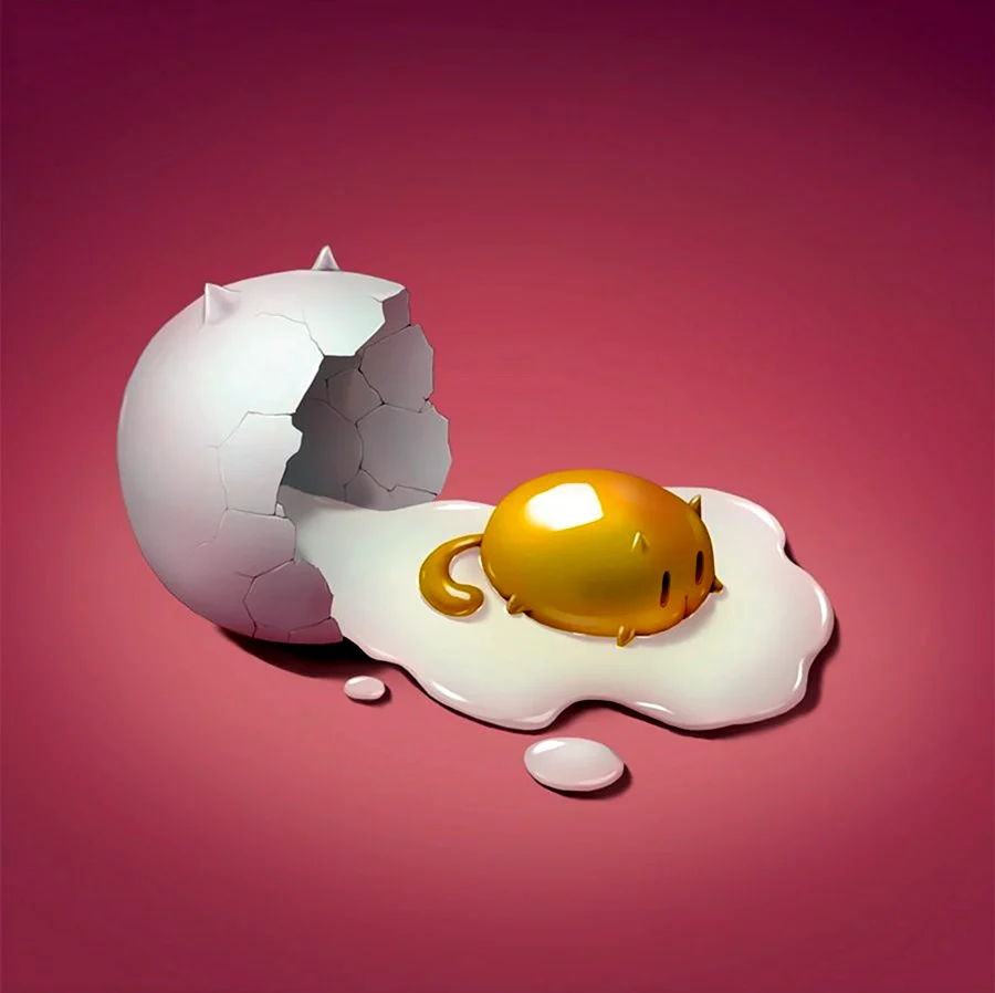 Разбитое яйцо. Поздравление