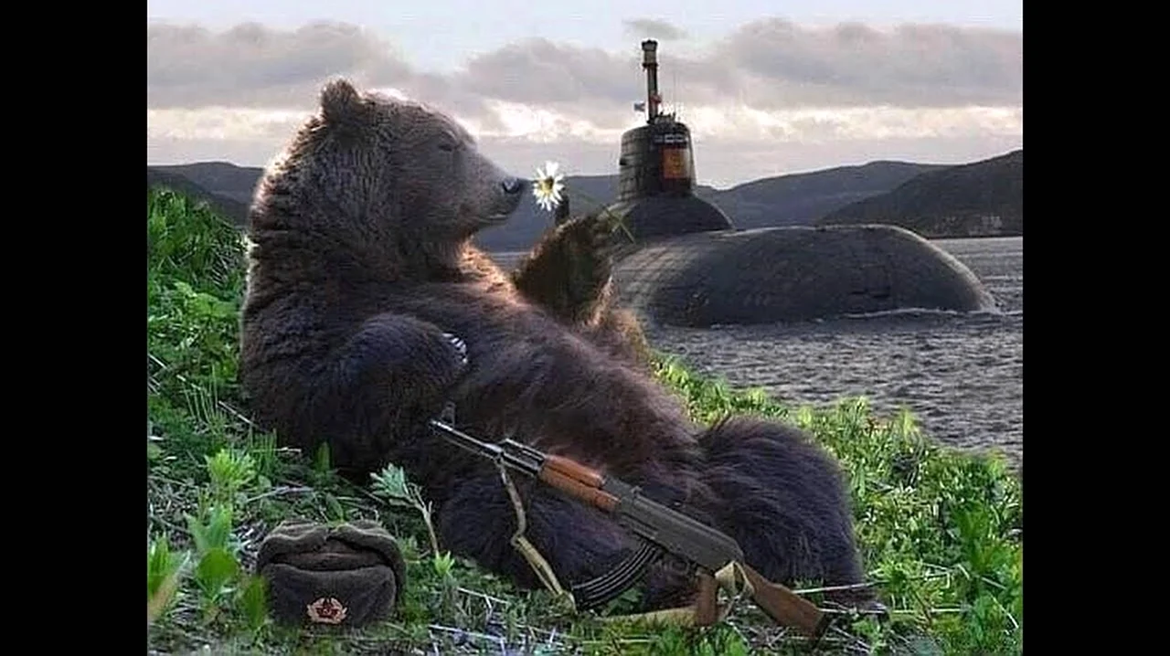 Разбудили русского медведя теперь молитесь. Картинка