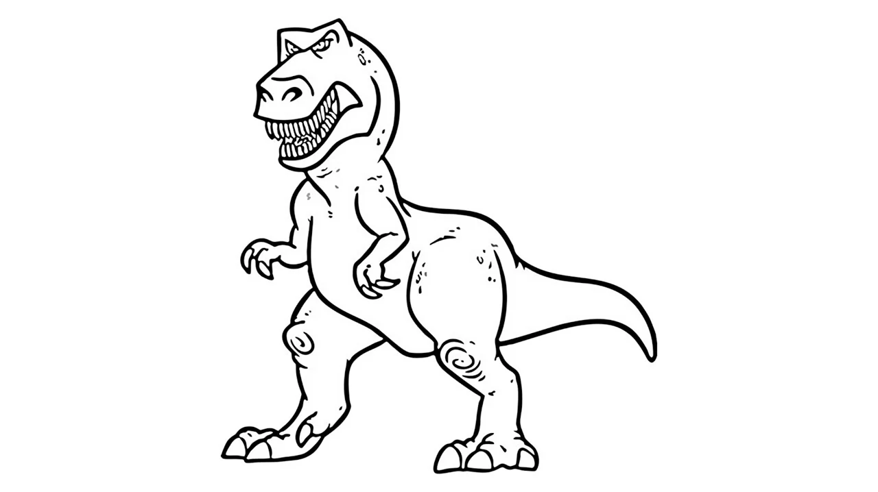 Рисование динозавров. Для срисовки