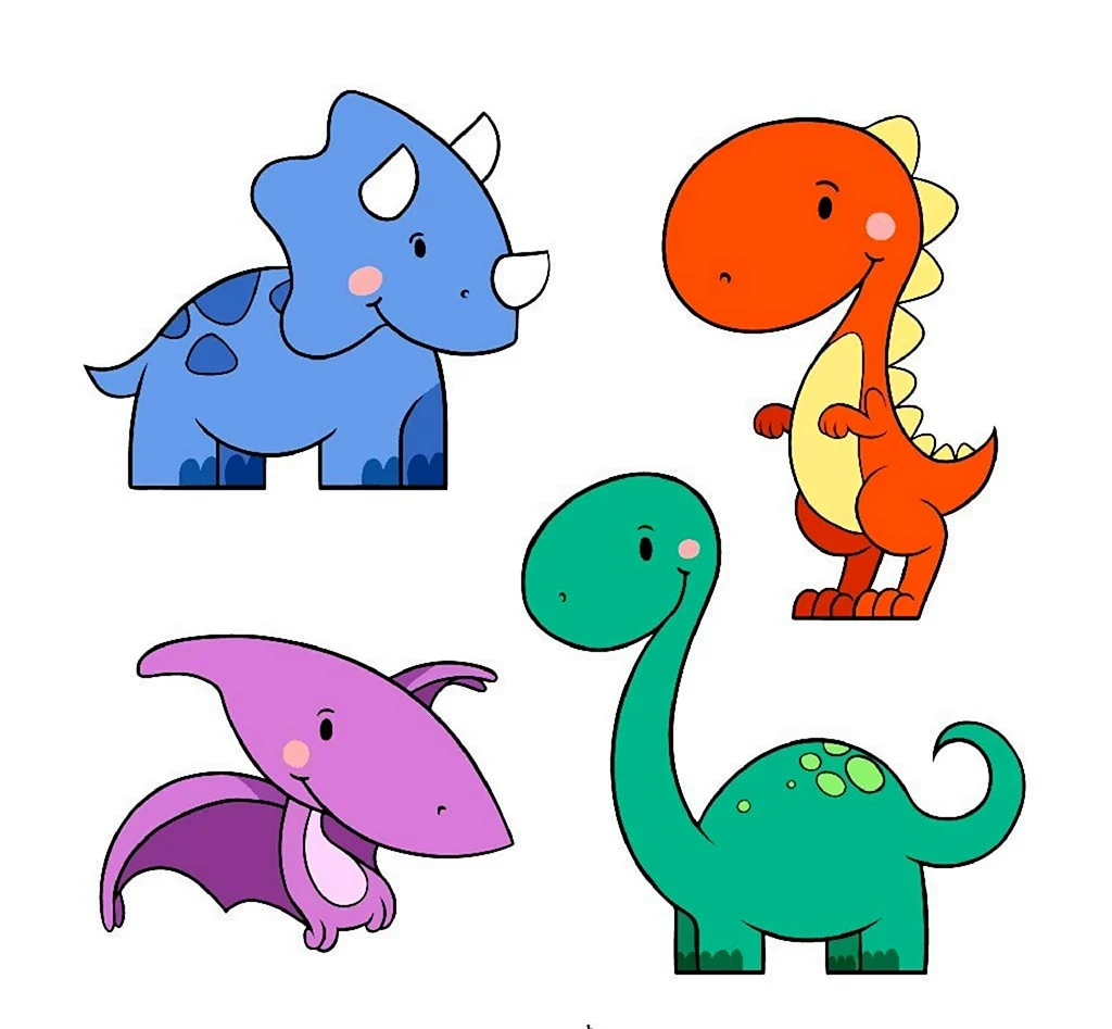 Рисование для детей Динозаврики. Для срисовки