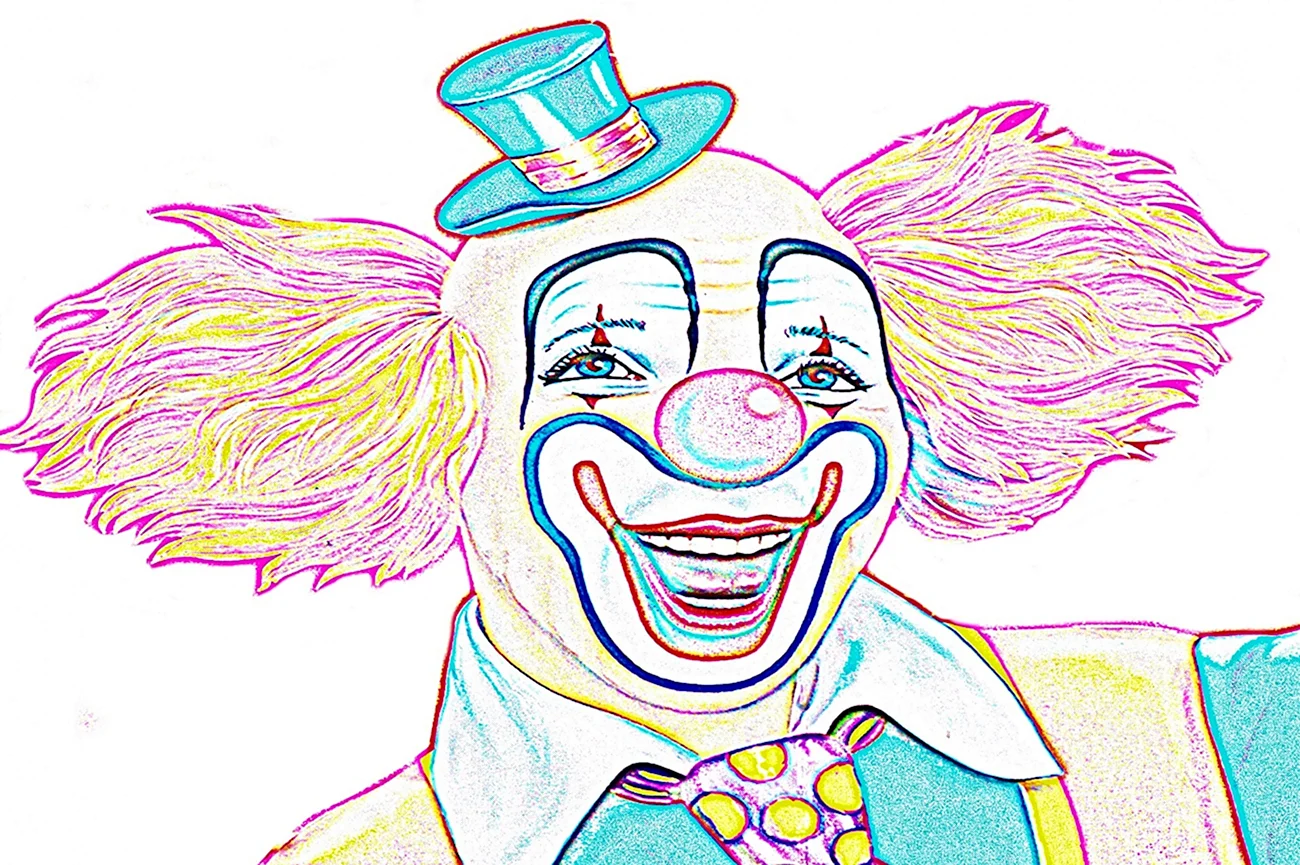 Рисование клоуна. Для срисовки