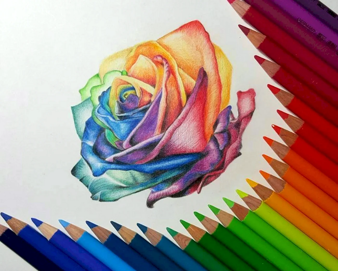 Рисование цветными карандашами. Красивая картинка