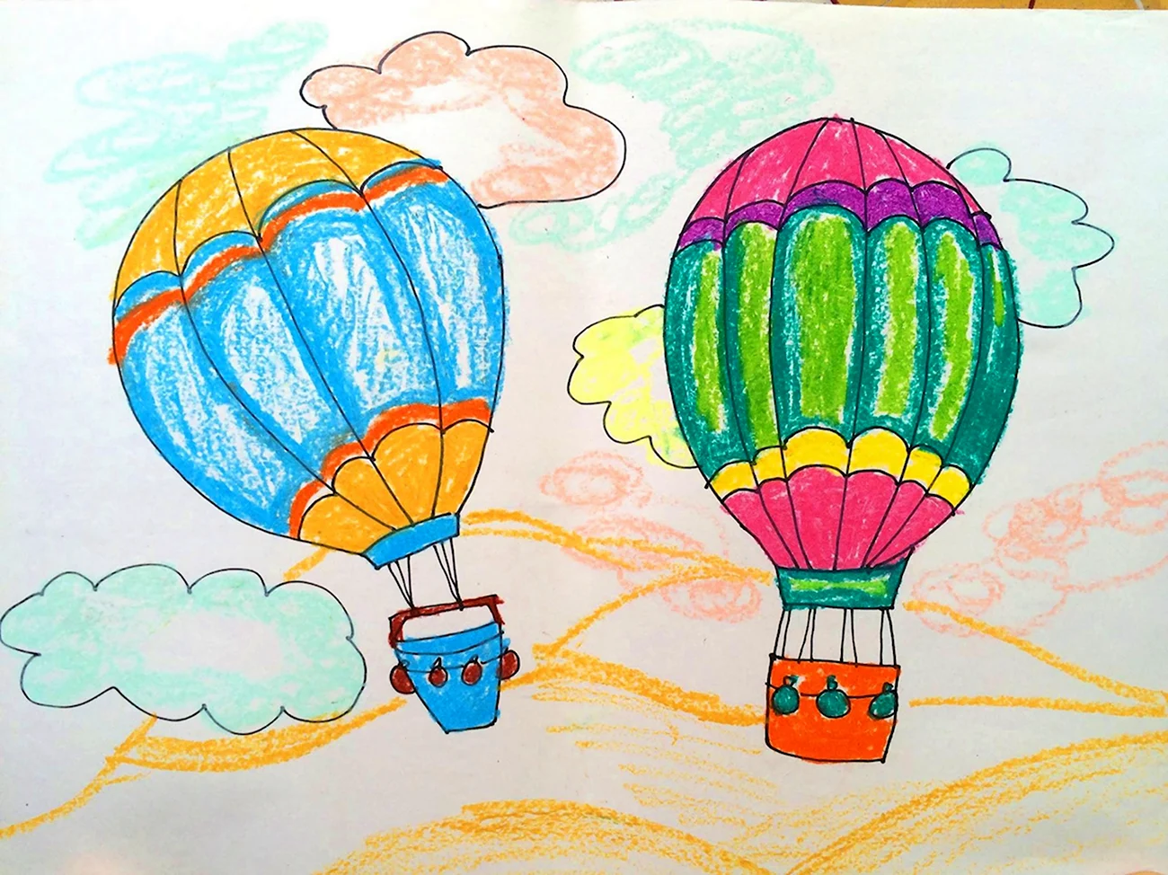 Рисование воздушные шары. Для срисовки