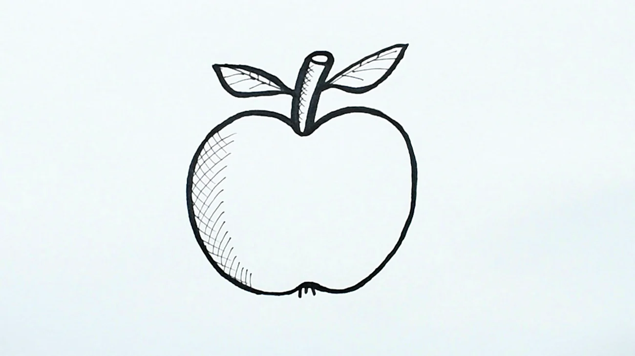 Рисунки для срисовки яблоко. Для срисовки