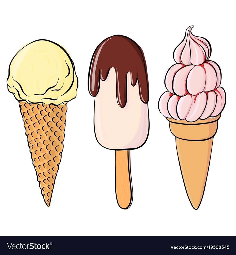 Рисунки для срисовки мороженое. Для срисовки
