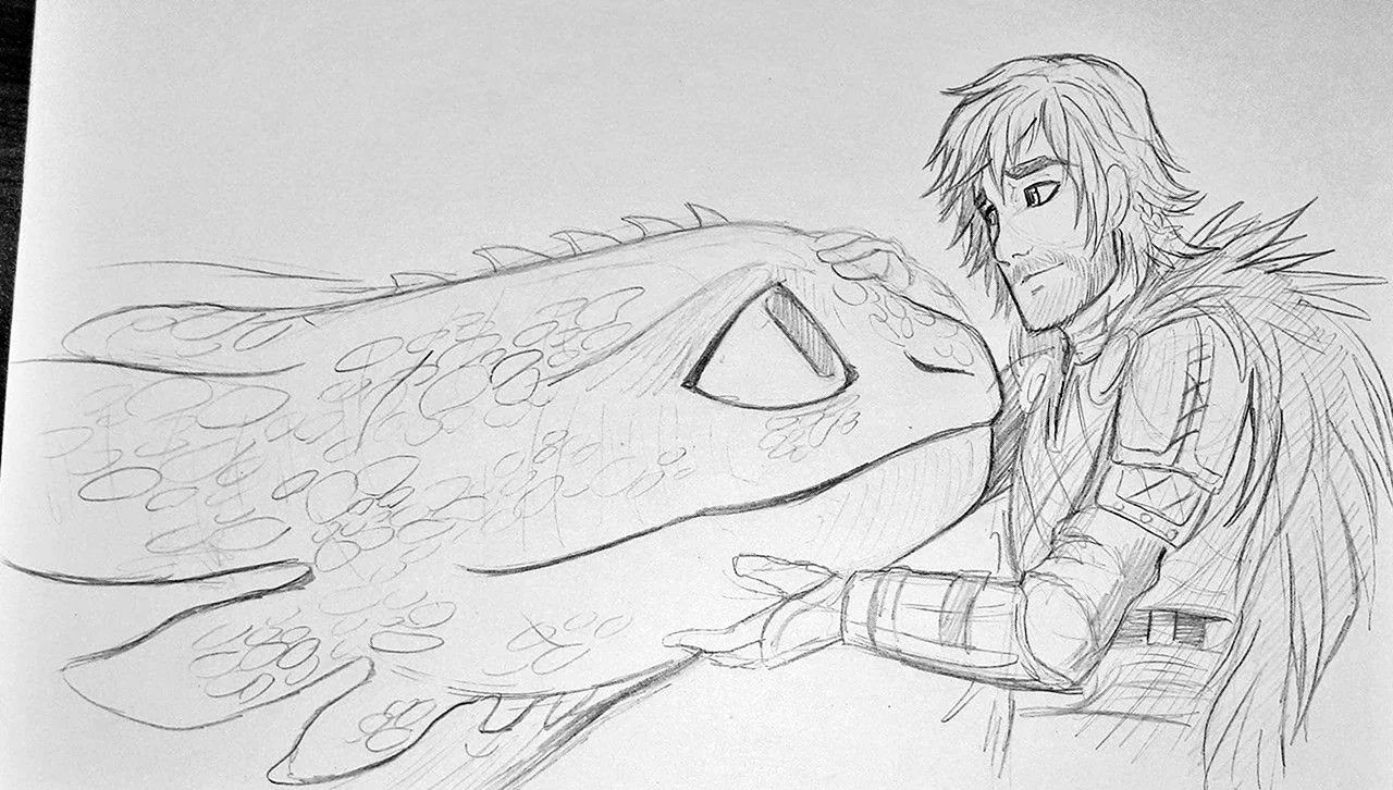 Рисунки Иккинга как приручить дракона 1. Для срисовки