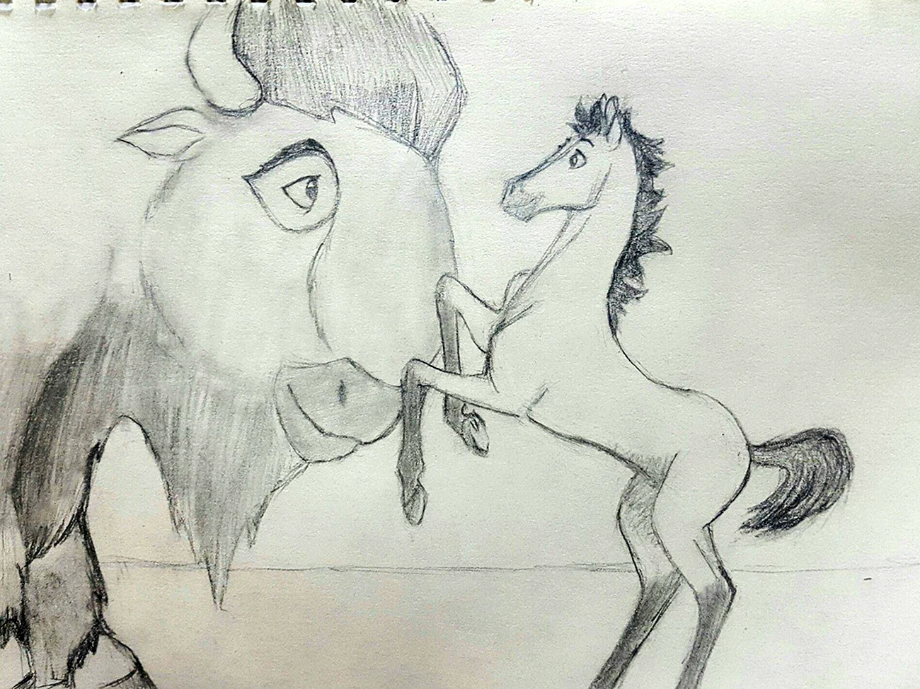 Рисунки карандашом лошадь спирит. Для срисовки