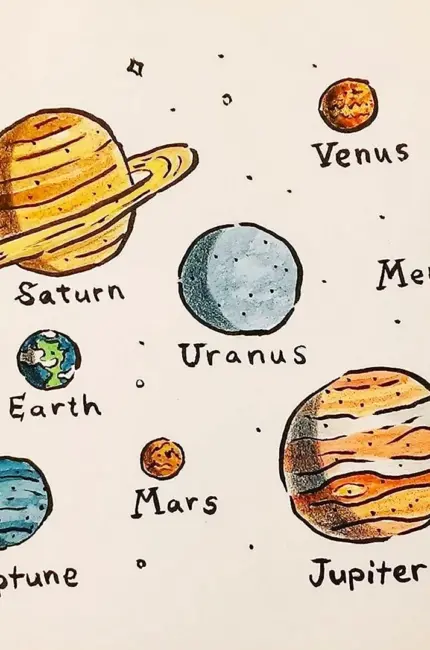 Рисунки планет. Для срисовки