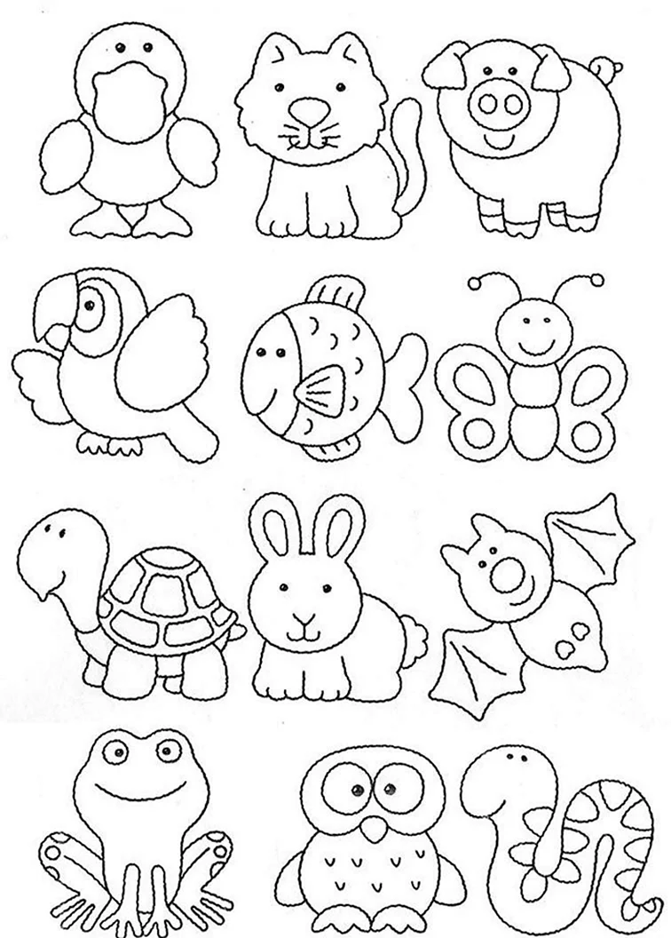 Рисунки животных для детей. Своими руками