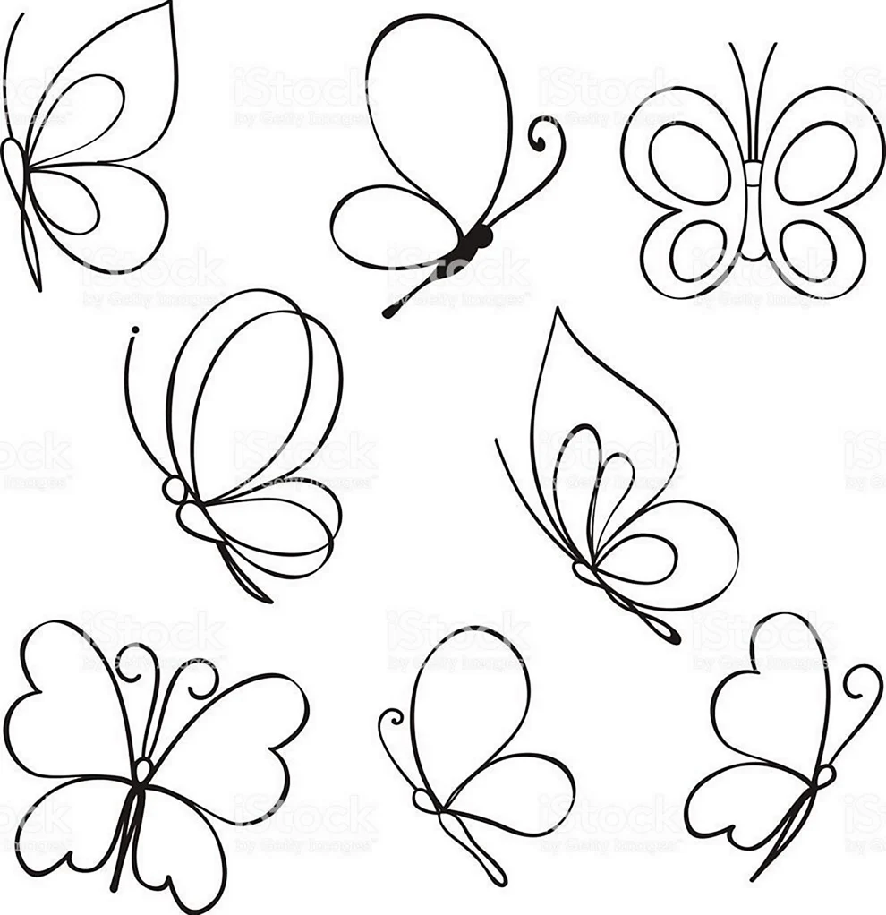 Рисунок бабочки карандашом для срисовки легкие. Для срисовки