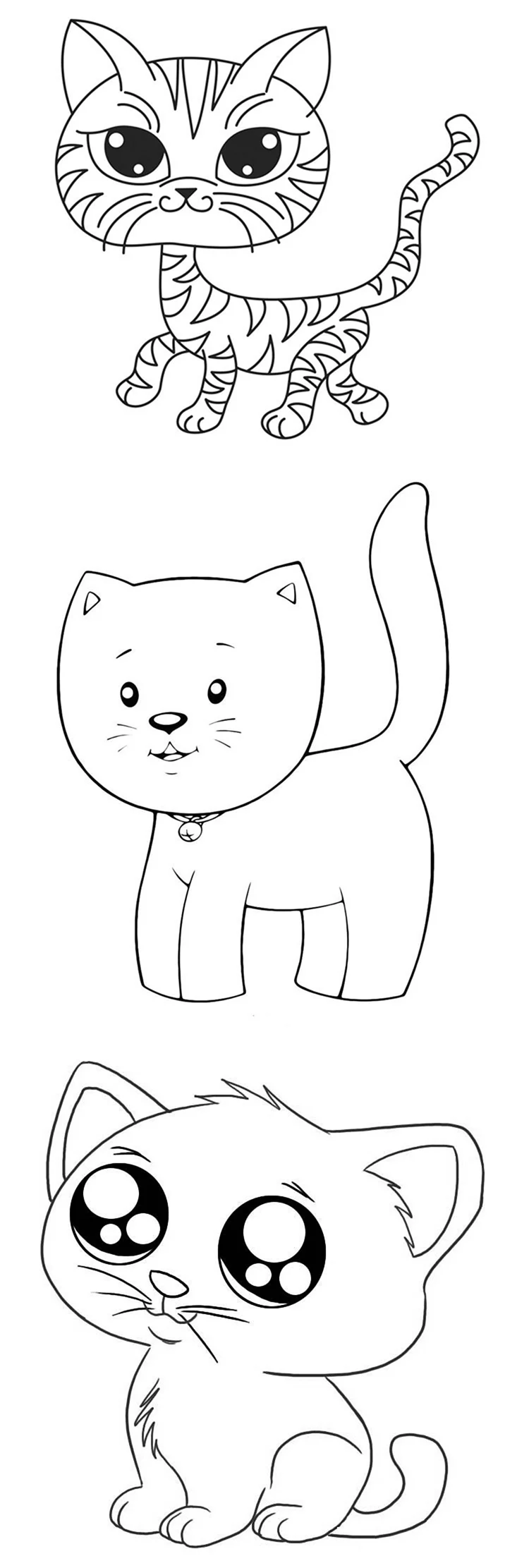 Рисунок котика для срисовки для детей. Для срисовки