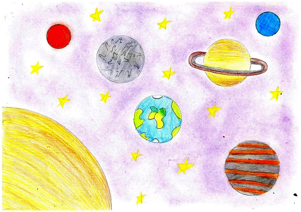 Рисунок на тему космос
