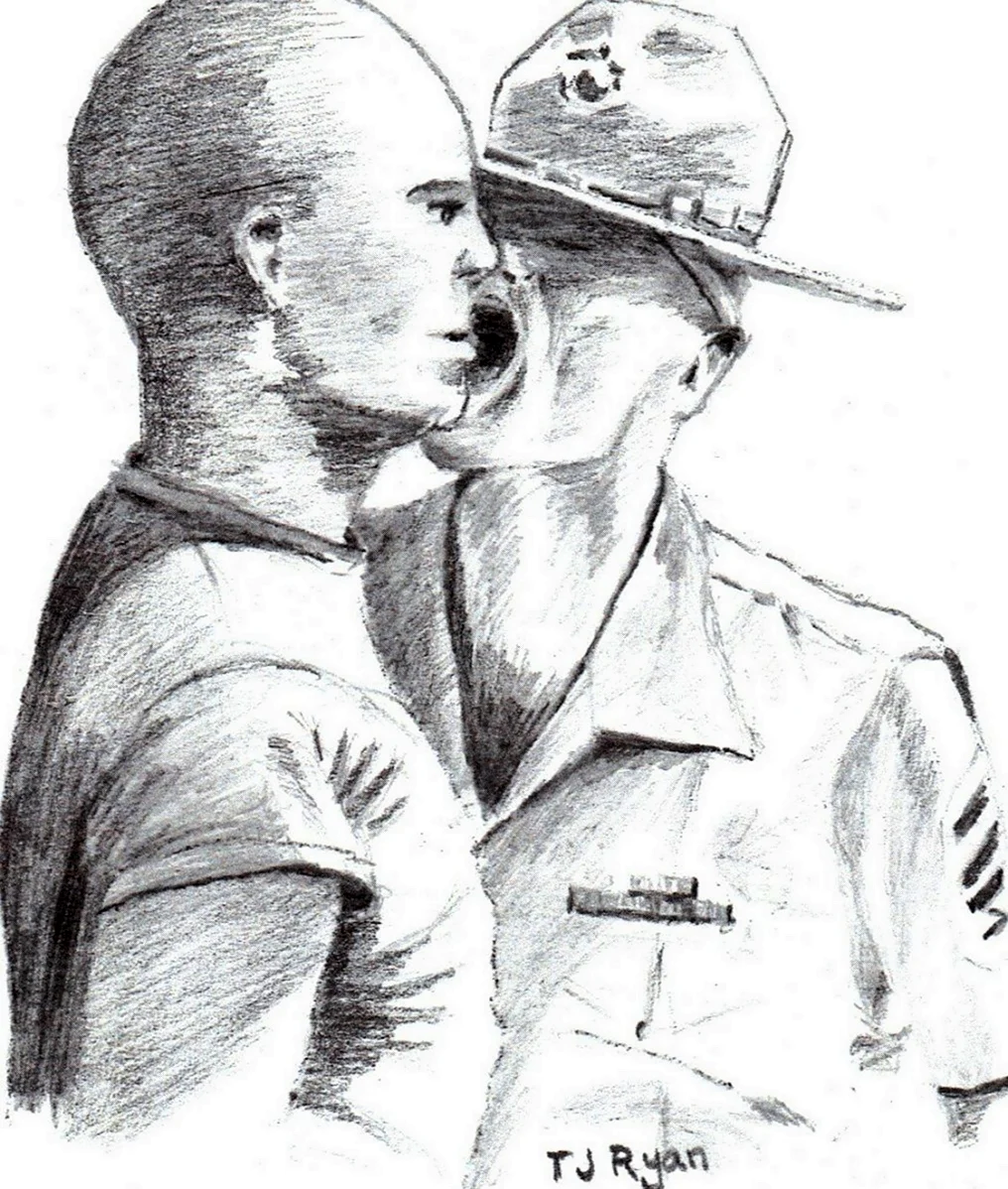 Рисунок солдата скетч. Для срисовки