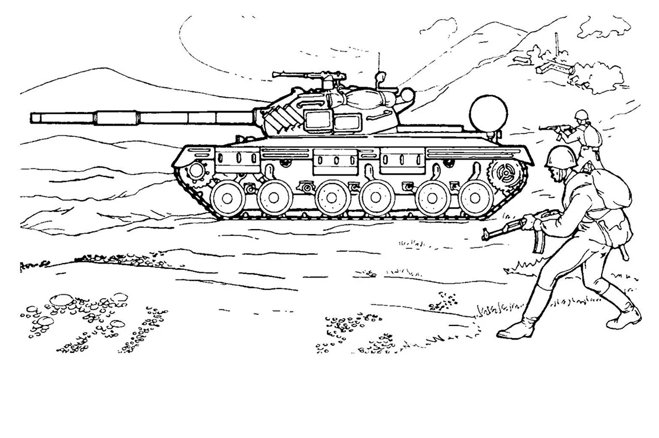 Рисунок танка т 64. Картинка