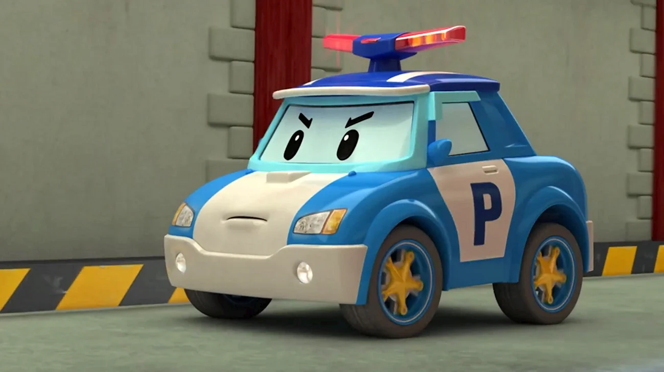 Робокар Поли Полицейская машина. Картинка из мультфильма
