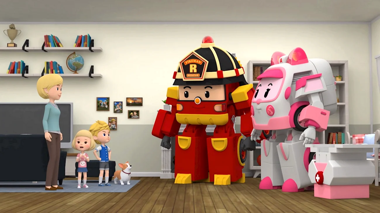 Робокар Поли Рой и пожарная безопасность мультсериал. Картинка из мультфильма