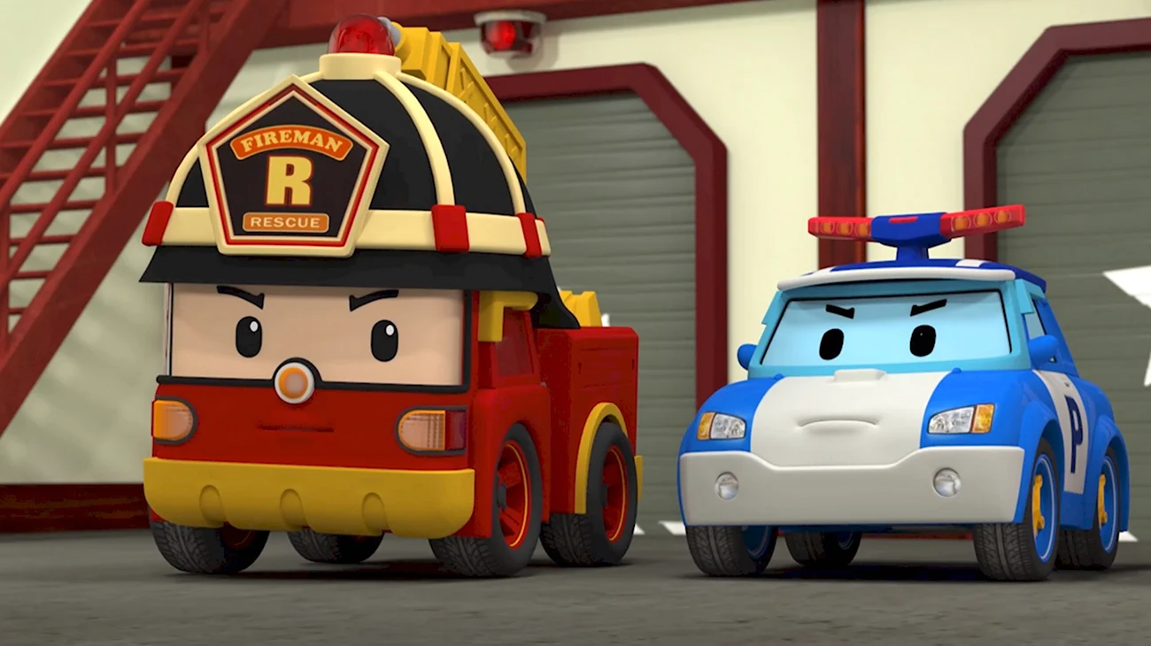 Робокар Поли Рой и пожарная безопасность мультсериал. Картинка из мультфильма