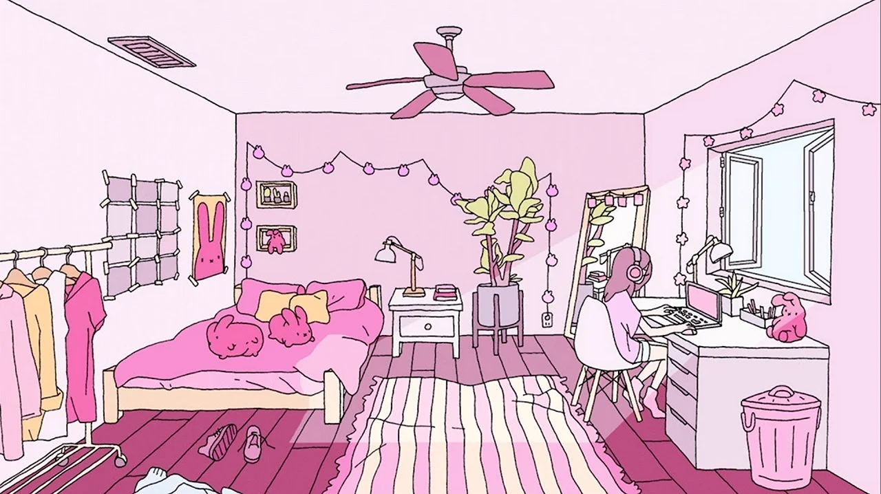 Розовая комната. Для срисовки