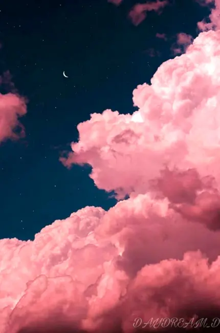 Розовое облако. Красивая картинка