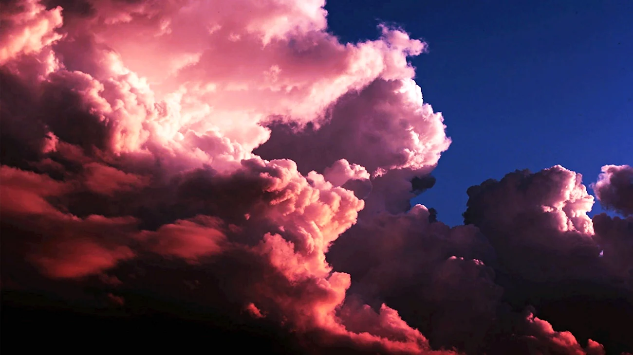 Розовое облако. Картинка