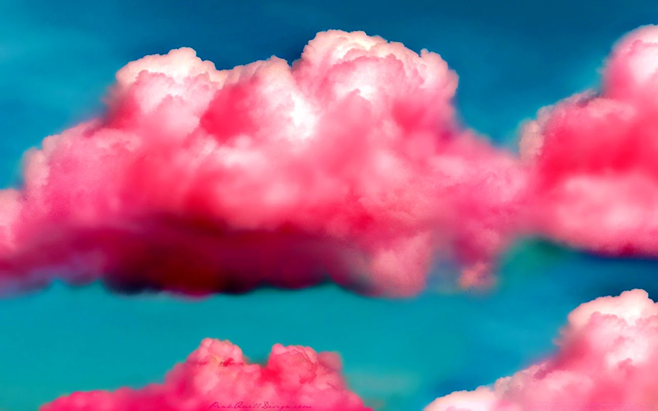 Розовое облако. Картинка