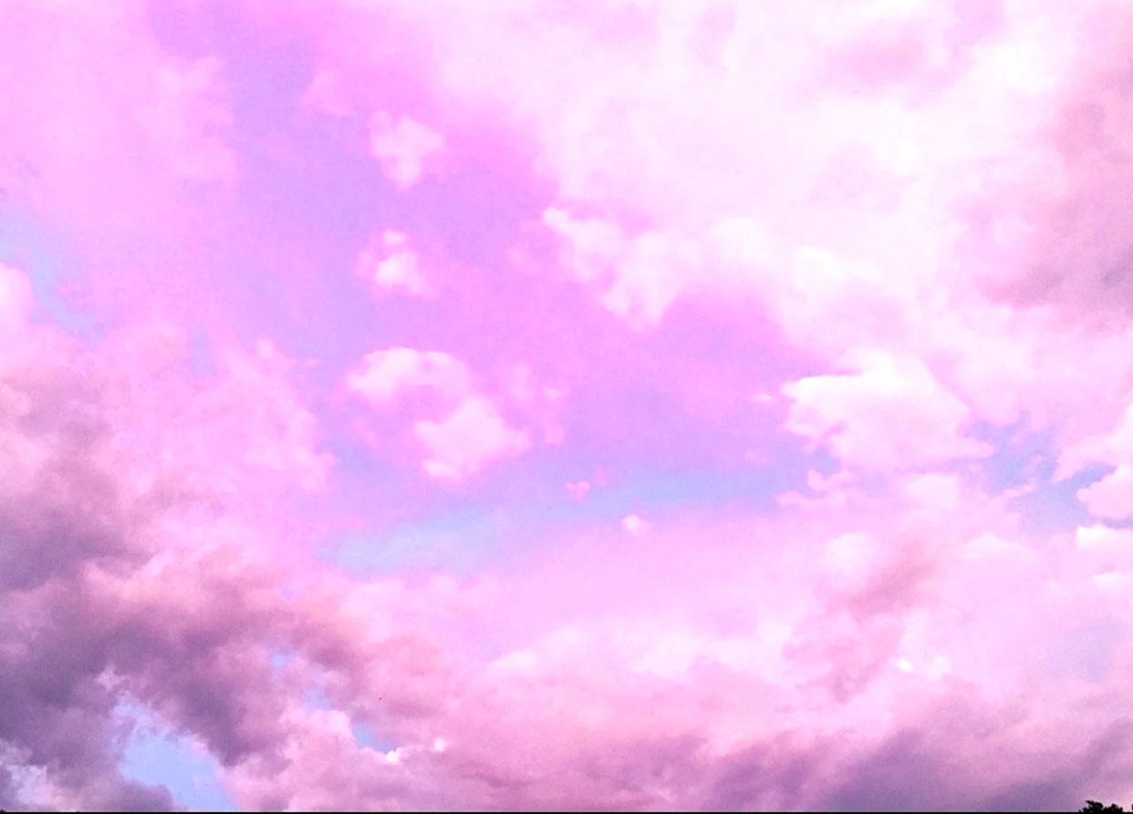 Розовые облака фон. Картинка