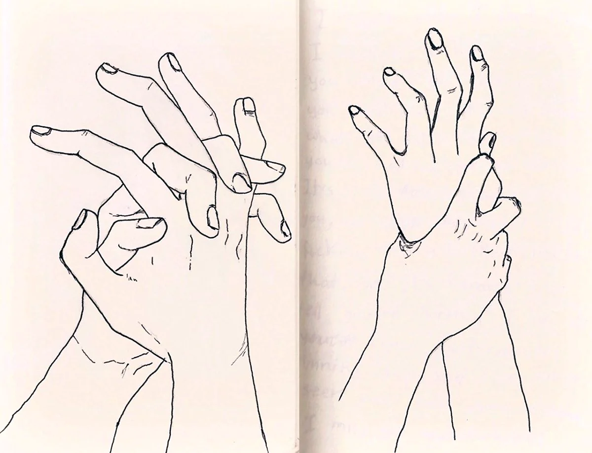 Руки карандашом для срисовки. Для срисовки