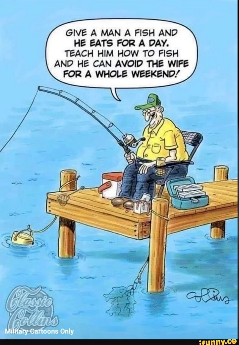 Рыбалка юмор. Анекдот в картинке