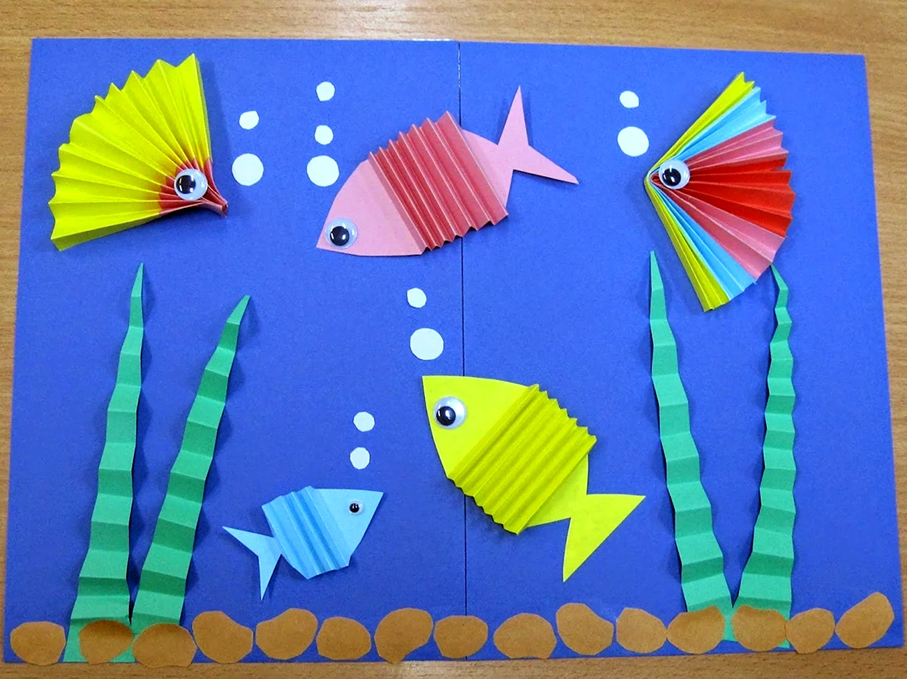 Рыбка из бумаги для детей