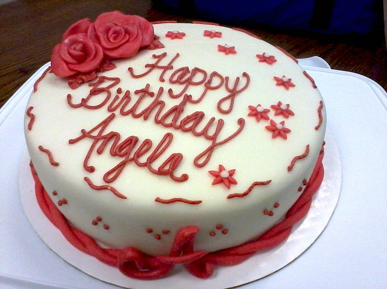 С днем рождения Анжелика торт. Картинка