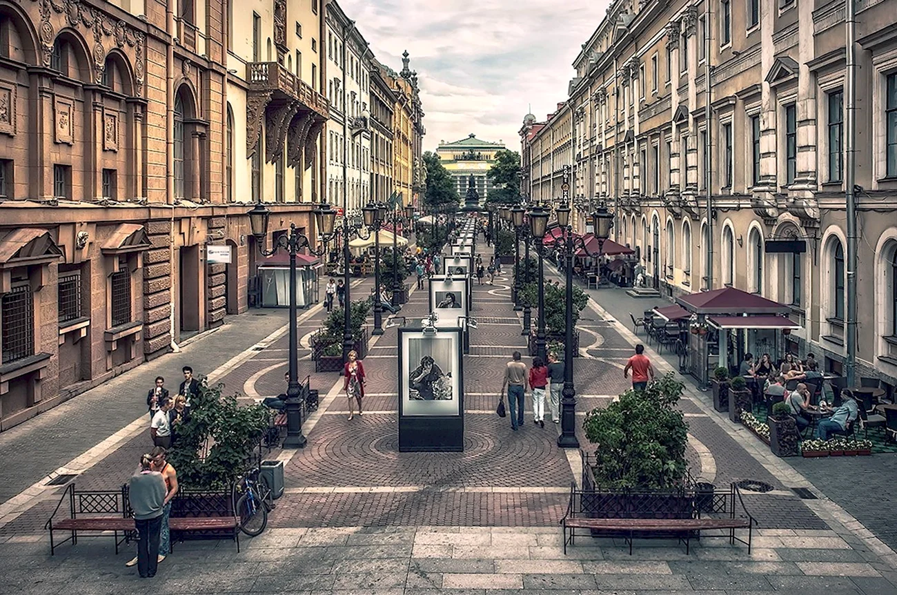 Садовая улица Санкт-Петербург. Красивая картинка