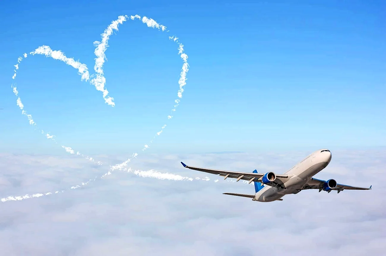Самолет любви. Картинка
