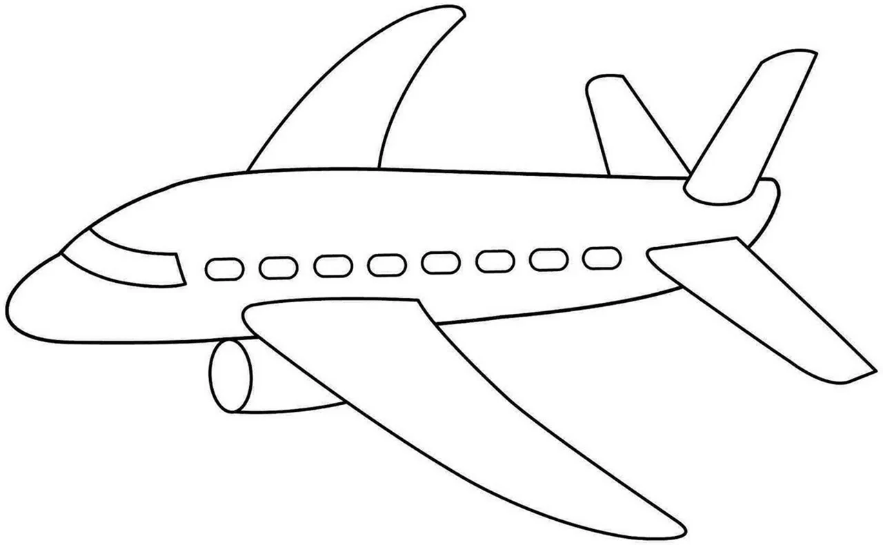 Самолет рисунок. Своими руками