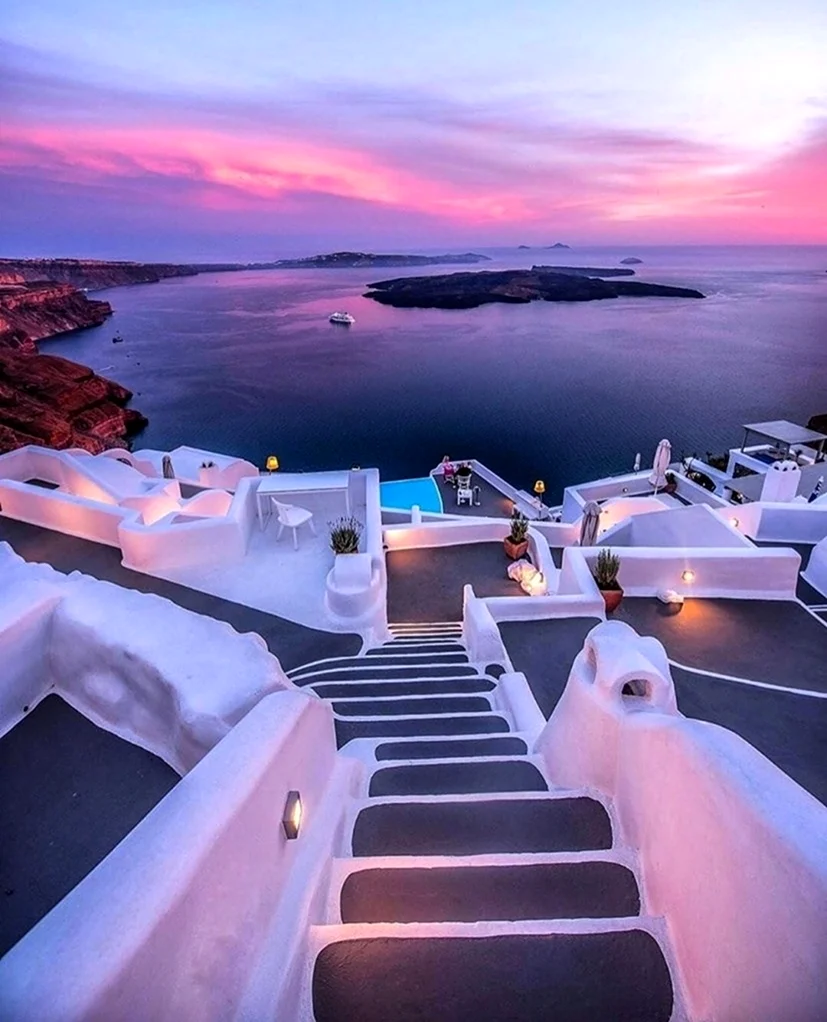 Санторини Греция. Красивая картинка