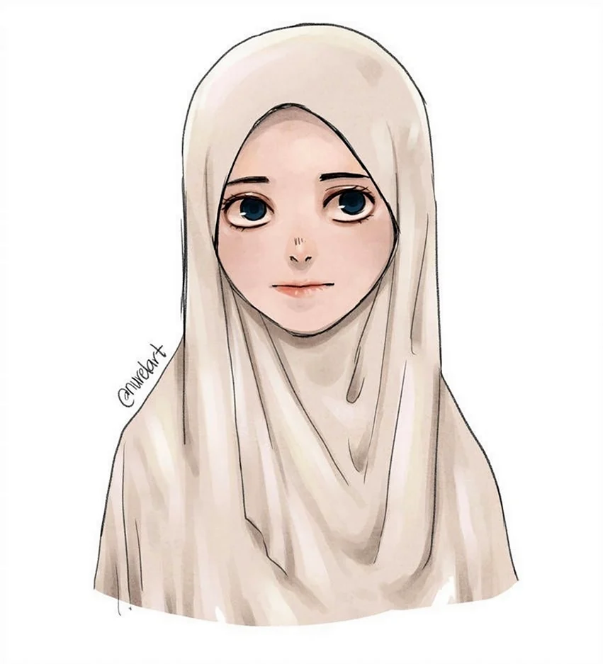 Sarra Art мусульманка. Для срисовки