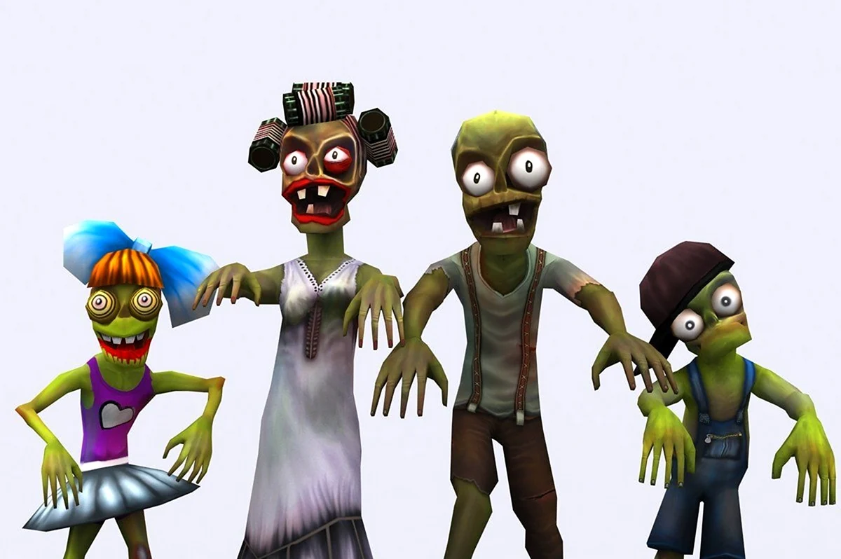 Семейка зомби игра. Картинка из мультфильма