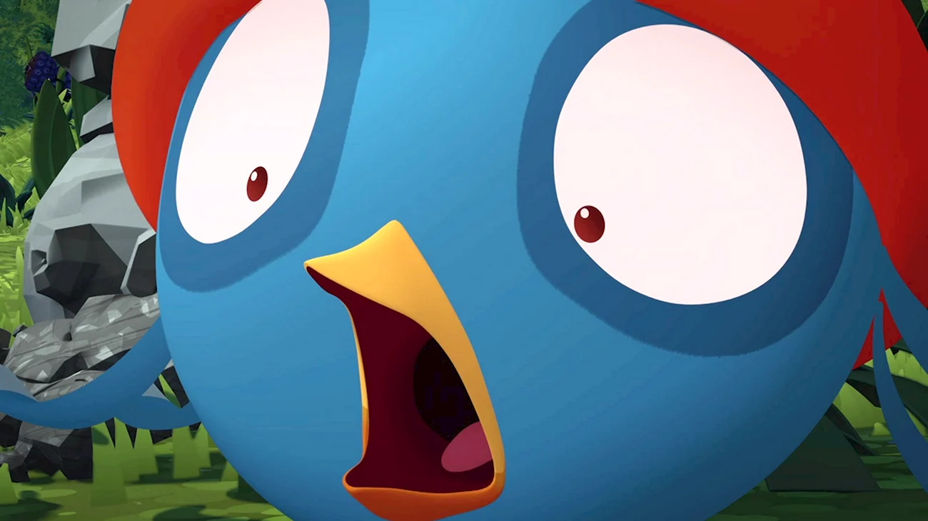 Сердитые птички Стелла. Картинка из мультфильма