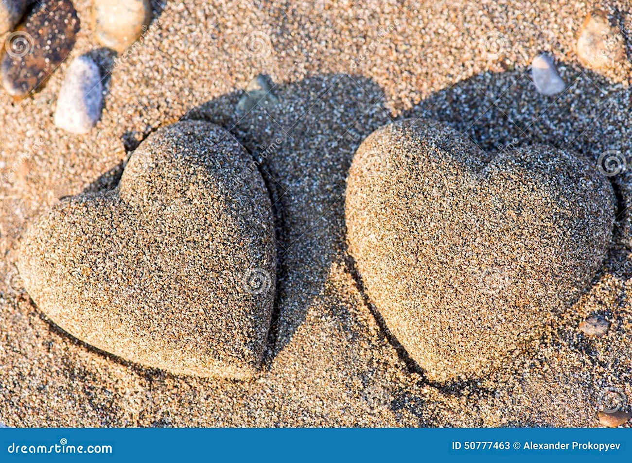 Сердце из песка. Красивая картинка