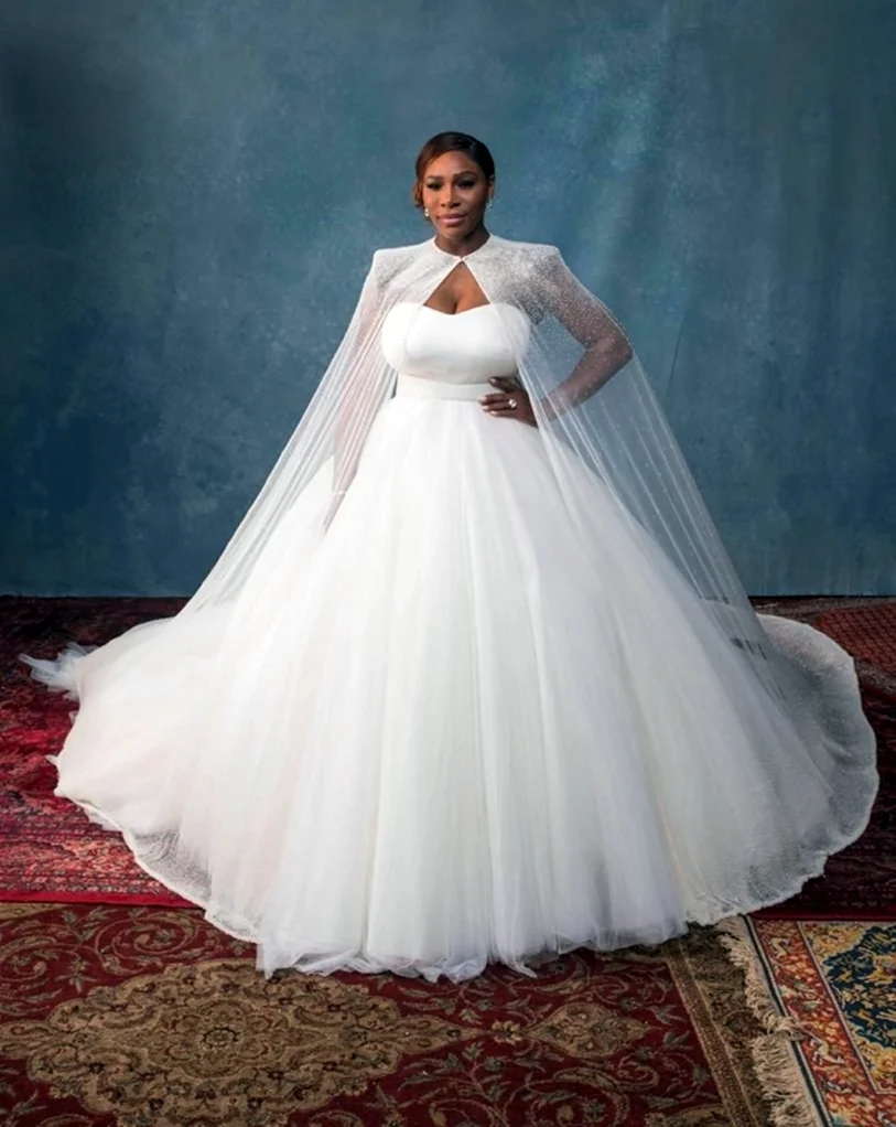 Серена Уильямс свадебное платье. Знаменитость